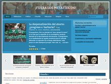 Tablet Screenshot of fueralosmetafisicos.com